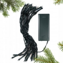 Lampki Choinkowe na Baterie 20 LED Łańcuch Świetlny Zimny Biały do Girlandy