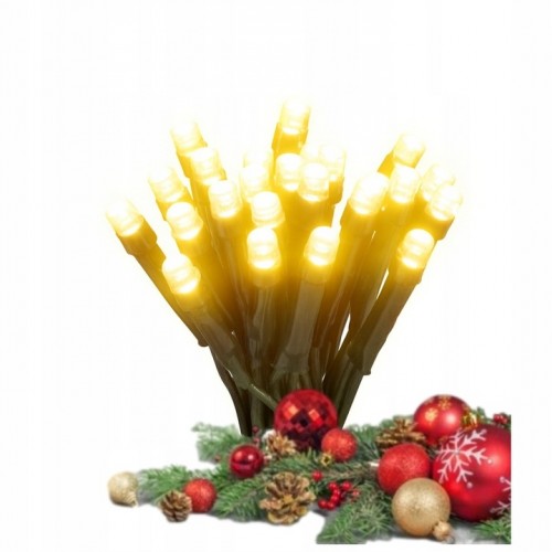 Lampki Choinkowe na Baterie 20LED Łańcuch Świetlny Ciepłe Białe do Girlandy