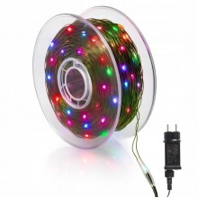 Lampki Drucik Lampki Choinkowe 1000 LED Kolorowe Programator 100m