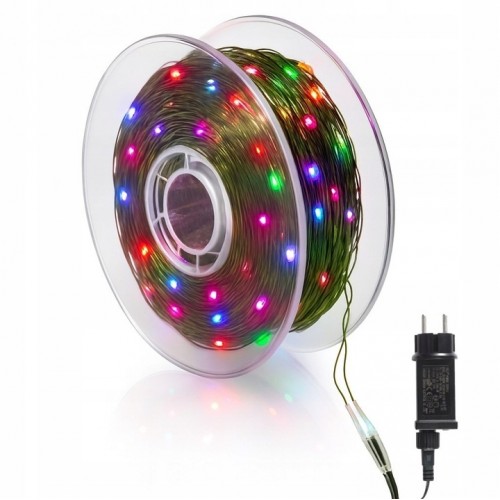 Lampki Drucik Lampki Choinkowe 1000 LED Kolorowe Programator 100m