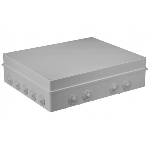 PUSZKA NATYNKOWA HERMETYCZNA IP65 460x380x120mm PAWBOL S-BOX 806 SZARA