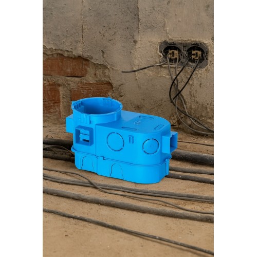 Puszka podtynkowa szeregowa podwójna 2×60 mm głęboka do elektroniki