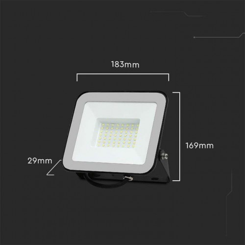 Naświetlacz LED Halogen Projektor LED 50W SAMSUNG CHIP PRO-S Czarny 4000K