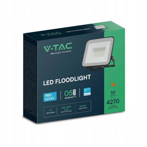Naświetlacz LED Halogen Projektor LED 50W SAMSUNG CHIP PRO-S Czarny 4000K