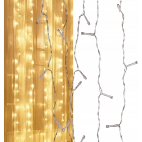 Kurtyna świetlna siatka LED zimny biały  160 LED USB