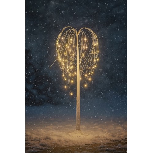 Drzewko Świąteczne LED Figura Dekoracja Ogrodowa LED Ciepły Biały 120cm