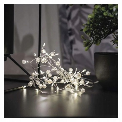 Lampki Świąteczne LED Girlanda LED Perły Lampki Na Choinkę 1,2m Ciepła Biel