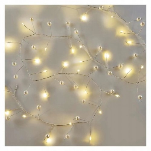 Lampki Świąteczne LED Girlanda LED Perły Lampki Na Choinkę 1,2m Ciepła Biel