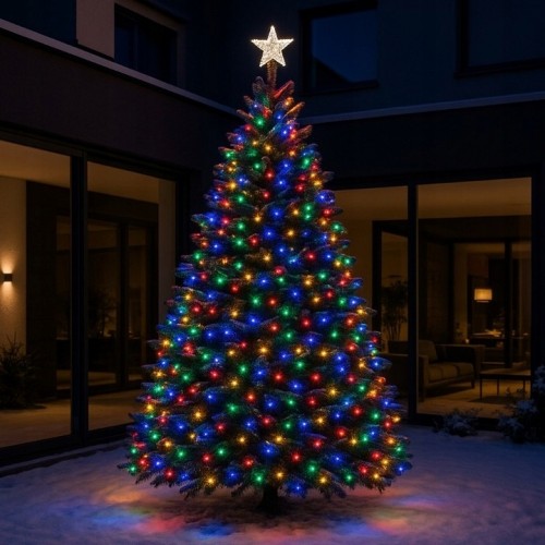 Lampki choinkowe 300LED multikolor + Flash