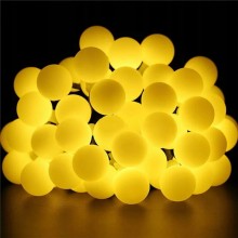Lampki Choinkowe Kulki 200 LED Zewnętrzne Wewnętrzne Ciepły Flesh