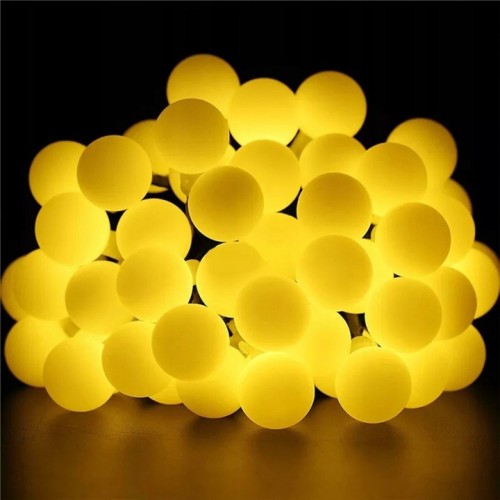 Lampki Choinkowe Kulki 200 LED Zewnętrzne Wewnętrzne Ciepły Flesh