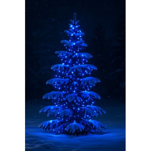 Lampki Choinkowe 500 LED Światełka na Choinkę Flash Niebieskie