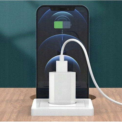 Ładowarka Sieciowa Kostka 1x USB biała Adapter Do Ładowania