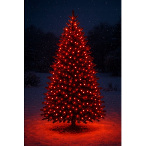 Lampki choinkowe 200 LED programator Czerwone