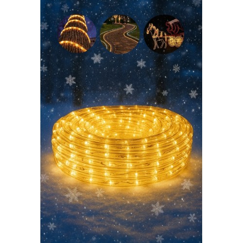 Wąż świetlny LED zewnętrzny 50 m ciepły biały