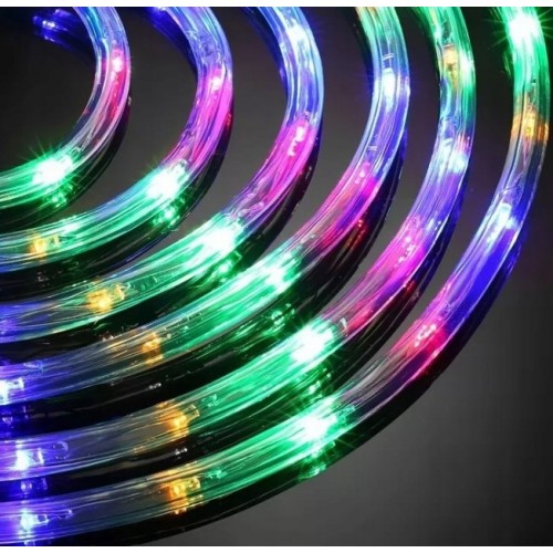 Wąż świetlny na zewnątrz lampki ogrodowe 360 LED 20m Multikolor