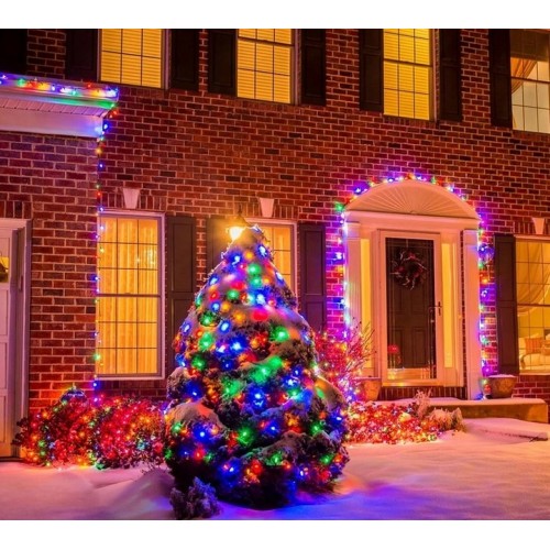 Wąż świetlny na zewnątrz lampki ogrodowe 540 LED 30m Multikolor