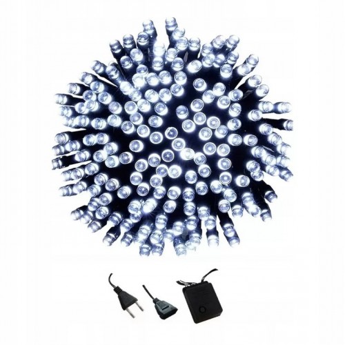 Lamki choinkowe 1000 LED zimny biały programator