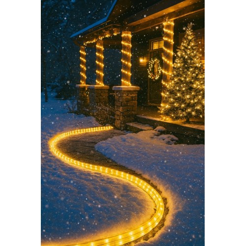 Wąż świetlny  LED zewnętrzny 100m ciepły biały