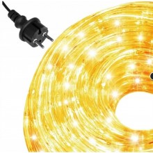 Wąż Świetlny Led Zewnętrzny Girlanda Lampki Choinkowe Ciepły Biały 100m