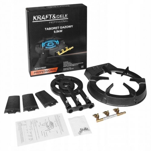 Kuchenka Gazowa Taboret Żeliwny Palnik Gazowy Mocny 9,8kW