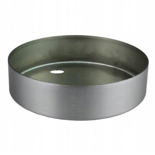 Podsufitka potrójna rozeta do lampy metal szczotkowany