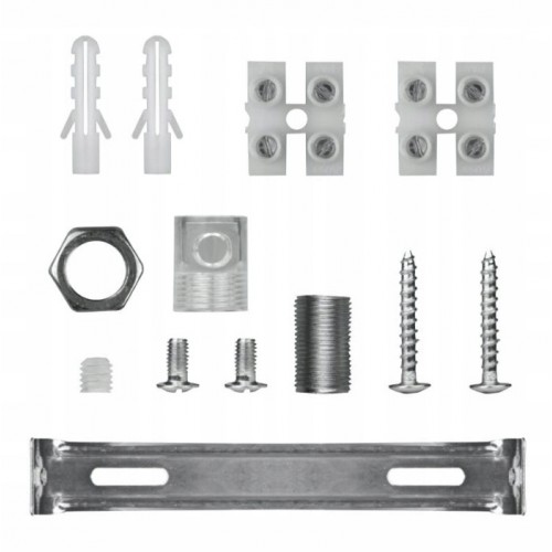 Podsufitka potrójna rozeta do lampy metal szczotkowany