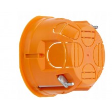 Puszka podtynkowa elektryczna do gipsu regipsu PK60 pomarańczowa