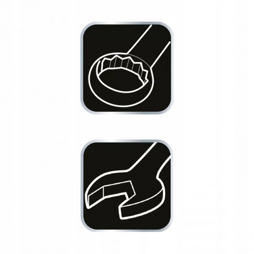 Klucz płaski oczkowy7 x 110 mm