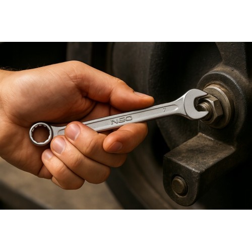 Klucz płaski oczkowy7 x 110 mm