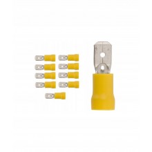 Wsuwka izolowana wsuwka kablowa WI 6,3-6/0,8 mm PVC 10 sztuk