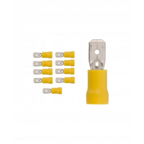 Wsuwka izolowana wsuwka kablowa WI 6,3-6/0,8 mm PVC 10 sztuk