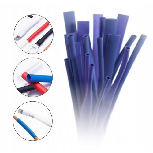 Koszulka rurka termokurczliwa izolacyjna fioletowa 3,2/1,6 1mb