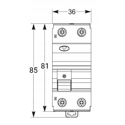 Wyłącznik różnicowoprądowy NL1-63/25/0,03 2P AC