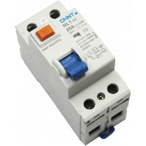 Wyłącznik różnicowoprądowy NL1-63/25/0,03 2P AC