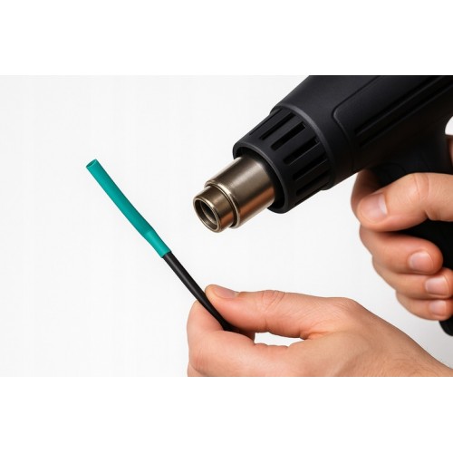 Koszulka Rurka Termokurczliwa Izolacyjna 1,6/0,8 Zielona 1m