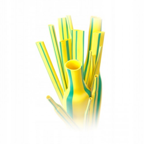 Koszulka Rurka Termokurczliwa Samogasnąca Żółto-Zielona 1,6/0,8 1mb