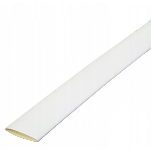 Koszulka Rurka Termokurczliwa Samogasnąca Biała 12,7/6,4 1mb