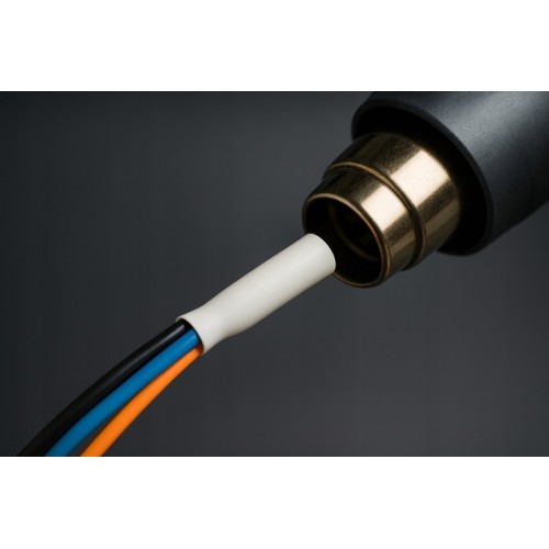 Koszulka Rurka Termokurczliwa Samogasnąca Biała 12,7/6,4 1mb