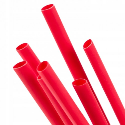 Rurka Koszulka Termokurczliwa Izolacyjna Samogasnąca 12,7/6,4 Czerwona 1m