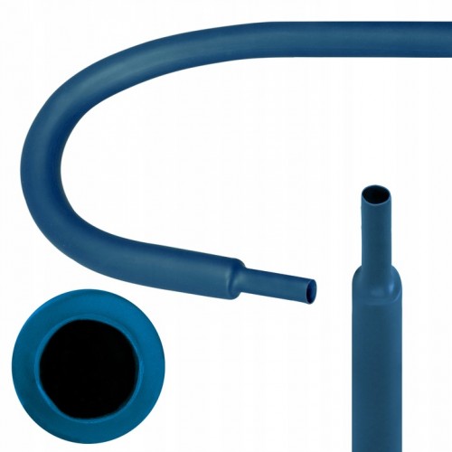 Koszulka Rurka Termokurczliwa Samogasnąca RTS 12,7/6,4 Niebieska 1m