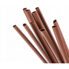 Rurka Koszulka Termokurczliwa Izolacyjna RTS 2,4/1,2mm Brązowa 1m
