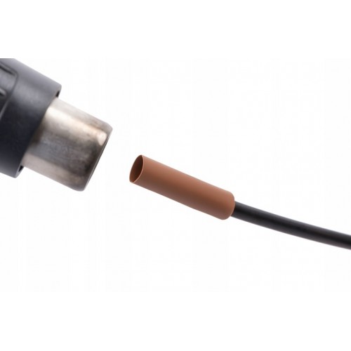 Rurka Koszulka Termokurczliwa Izolacyjna RTS 2,4/1,2mm Brązowa 1m
