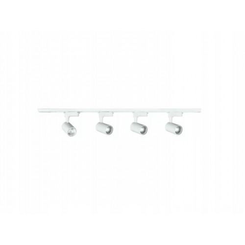 OŚWIETLENIE SZYNOWE LAMPA REFLEKTORY ZESTAW 4 x 5W X-LINE BIAŁY