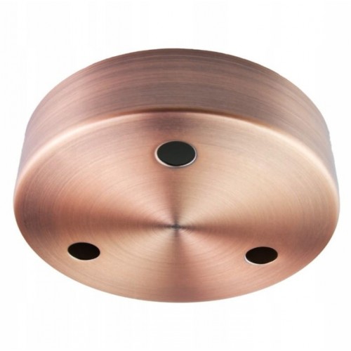 Podsufitka metalowa okrągła rozeta do lampy miedź