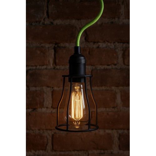 Kabel przewód elektryczny e oplocie 2 x 0,75 3m zielony