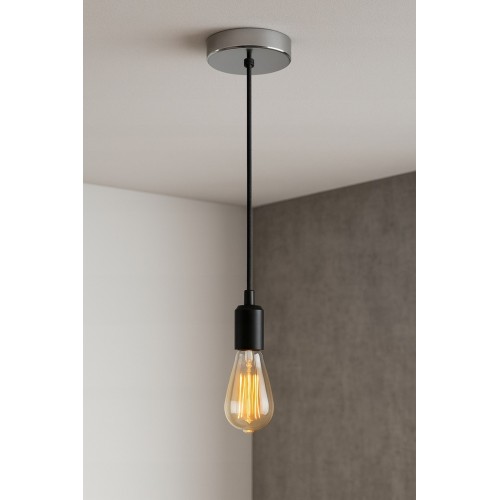 Podsufitka metalowa okrągła rozeta do lampy inox