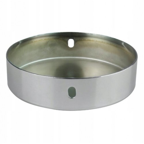 Podsufitka metalowa okrągła rozeta do lampy inox