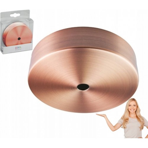 Podsufitka maskownica rozeta metalowa miedź