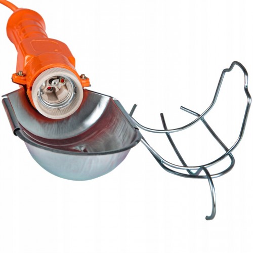 LAMPA WARSZTATOWA E27 230V Z PRZEWODEM I HAKIEM NA KABLU 5M LATARKA